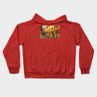 Street in Garda in North East Italy Kids Hoodie